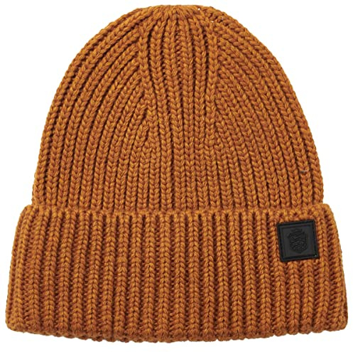 Failsworth Millinery Mens Kendal Wool Beanie in Rust, Size: One Size