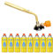 Brûleur à Gaz Bec Bunsen Chalumeau Soudage Briquet + 8x Kar Appliquer le Mascara 227g MSF-1a Gasbrenneraufsatz Flammspritzpistole Flambieren Pistolet à Air Chaud pour BBQ,Kochen, Camping,