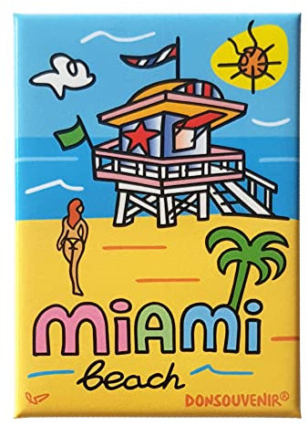 Miami KÜHLSCHRANKMAGNET. Souvenir Miami Beach - USA