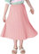 Maeau Faltenrock Lang für Mädchen Chiffon Plissee Rock Kinder Mädchen Mittellange Midi Faltenröcke 7 8 Jahre 130 Rosa A Linien Röcke Elastische Hohe Taille Gefaltete Rock Sommer Frühling Schulmädchen