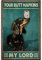 Dackel-Metall-Blechschild Dackel und Toilettenpapier, lustiges Poster, Café, Wohnzimmer, Küche, Badezimmer, Heimkunst, Wanddekoration, Geschenk, 20,3 x 30,5 cm
