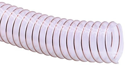METERWARE - Mittelschwere Saug-Druck PU-Spiralschläuche - schwer entflammbar, DIN 4102 B1, Vakuumschlauch (Schlauch Ø innen: 50 mm)