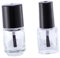 minkissy 20pcs 5ml Empty Nail Polish Bottles Set with Round and Square Shaped Lids Thick Glass Leakproof