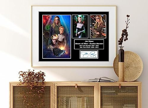 Hochwertiger signierter Druck Jeri Ryan, Seven of Nine, Voyager, Picard, Star Trek, A3-Druck, 42 x 29,7 cm