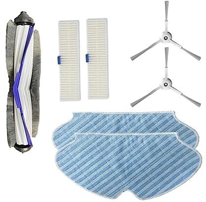 Accessoires de rechange, compatibles avec Rowenta Tefal Explorer X-Plorer Serie 60 RR7455 RR7447WH Robot Aspirateur Main Side Brush Filter Mop Pad Parts