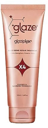 Glaze Glaziplex Super Bond Treatment – Tiefenpflegende Haarmaske repariert, stärkt und schützt in nur 4 Minuten – 4 oz/120 ml