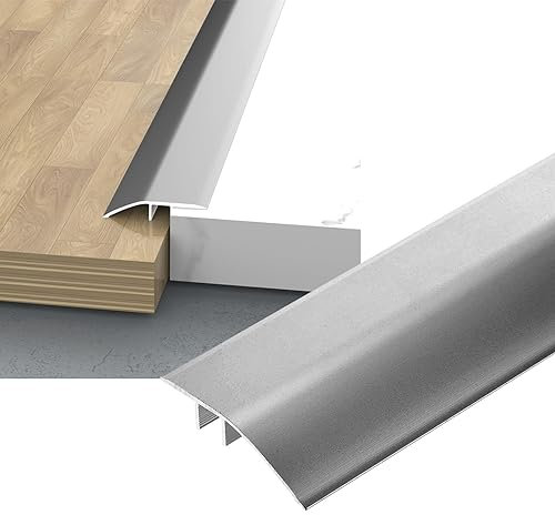 LIYI929GP Profil Rail De Transition pour Différence D'hauteur 7-15mm, Seuil De Porte Barre Baguette Recouvrement avec Adhésif, Barre De Seuil De Porte Bande De Transition en Aluminium pour Carrelage