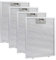 Metallfilter Dunstabzugshaube, 320 x 260 cm Dunstabzugshaube Filter Abzugshaube Filter 9 cm Dicke Filter Metall für Bosch Siemens Neff Constructa Viva 00353110/353110 Dunstabzugshaube