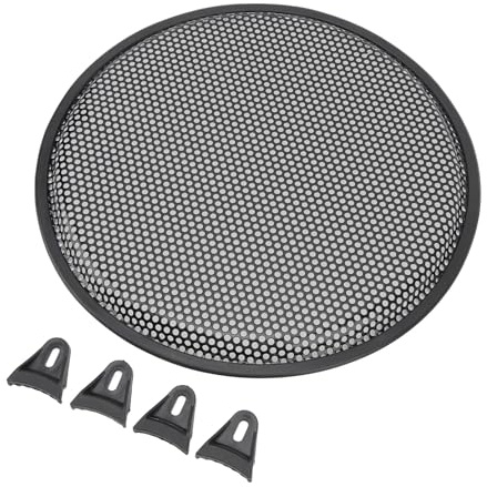 Cubierta de Circuito de Subwoofer de Rejilla de Altavoz de Hierro para RV de Coche de 12 Pulgadas, Cubierta Protectora de Malla de Altavoz para de Audio de RV de Coche
