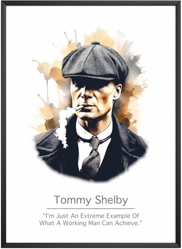 MJ-Graphics - Motivations Poster mit Thomas Shelby Motivationsspruch - Bild mit Peaky Blinders Zitat | Wandbild Din A4 in Galerie Qualität dickes Posterpapier - FineArt Kunstdruck ohne Bilderrahmen