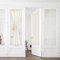 PONY DANCE Tende a Pacchetto per Porta Finestra 2 Pezzi 60x240 CM Tenda Semitrasparenti Effetto Lino a Vetro con Tasca Curtains Soggiorno Shabby Chic, Beige Chiaro