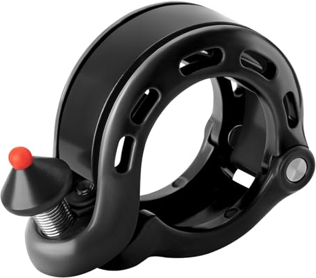 ROCKBROS Fahrradklingel, versteckte Fahrradklingel mit klarem und langem Klang, langlebige MTB-Klingel für 22,2/25,4/31,8 mm Standard-Lenkergröße, mehr als 100 dB, Fahrradhupe für Erwachsene oder