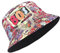 MILAKOO Fischerhüte Bucket Hat Retro 80er 90er Jahre Stil Modische Fischerhut Unisex Reversibel Anglerhut Doppelseitig Sonnenhut