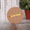 Base Redonda de Madera con Luces LED, Base de Placa Artística para Spotify