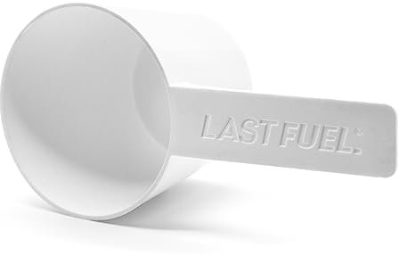 LastFuel. Paletta fatta per pasti istantanei e proteine Huel, misurino, 94 cc, senza BPA, durevole, lavabile in lavastoviglie, bianco (confezione da 2)