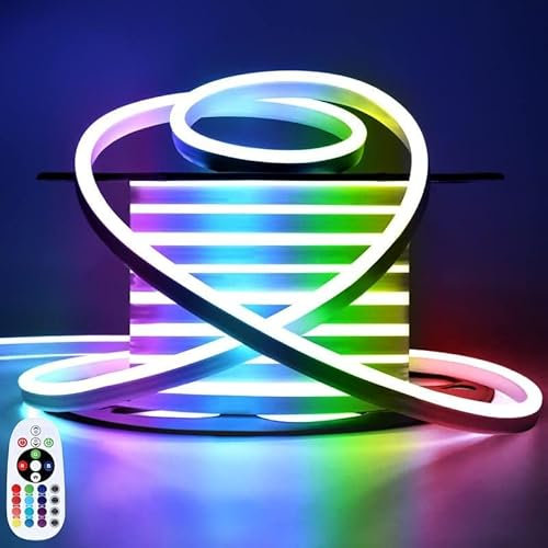 Lamomo Led Strip 10m Led Streifen - Led Streifen mit Fernbedienung Lichterschlauch, Wasserdicht IP65 Lichterkette für Weihnachten, Party, Haus Deko