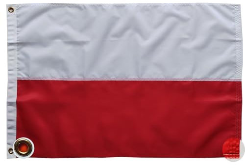Polski flaga Polish flag Flaga polska 90 x 150 cm mit Messing-Ösen 210D Nylon-Material mit Genähten Streifen Premium Flaggen