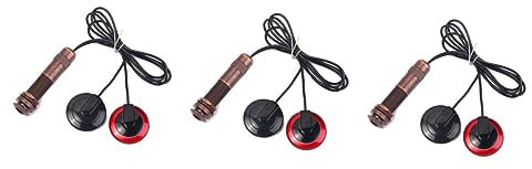 Hoement 3 Stücke Mandoline Pickup System Wandler Interne Sensor 1/4 Zoll Endpin Jack Sound