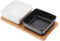 Parliky 1set Professional Pet Bowls Wooden Tray Skid Feeding Dish Easy to Clean Ceramic Bowls for Small Pets