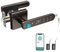 BIWIBON Fingerprint Door Lock, 5 in 1 Smart Door Knob with Smart APP/Fingerprint/IC Cards/Password/Backup Keys, Fingerprint Door Knob with Keypad for Bedroom, Office, Apartment, Square, Coffee Brown