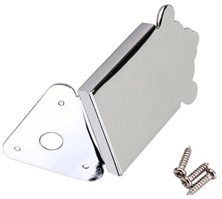 Yardwe Dreieckiger Mandoline Saitenhalter Aus Metall Mit Schrauben Für Gitarre Und Mandoline Robuste Konstruktion Einfache Installation Klangverbesserung Und Schneller Saitenwechsel