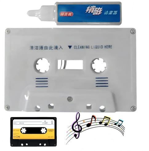 Clean Cassette Tape Head,Care Maintenance Kit,Cassette Audio C/assette Clean, Care Wet Maintenance,Head Cleaner & Demagnetizer for C/assette Player,Capstan Cleaner,Cd C/leaner Disc for Cd Player