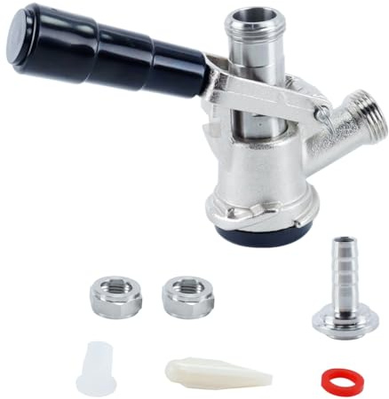 VOANZO Robinet de fût de Distributeur de bière, Filetage G5/8, Type S, pour Bars, Restaurants, fêtes de Famille