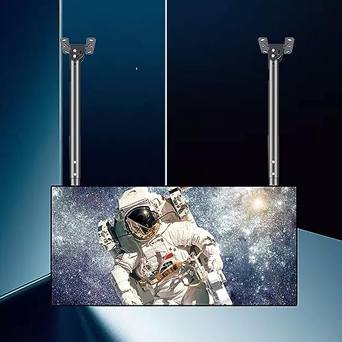 CAFIEDR Monitor Mount,tv Wall Mount, Ceiling TV Mount for 55-86 Inch Large LED Screens Suitable, Adjustable Ceiling TV Mount Bracket, Double Bar Adjustable Tilt TV Bracket, 800x400mm