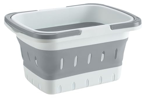 Panier De Douche avec Poignées Organisateur Rangement | Panier Douche Gain De Place Avec Poignée Pour Adultes Maison Dortoir Universitaire Appartement Hôtel Camping-car