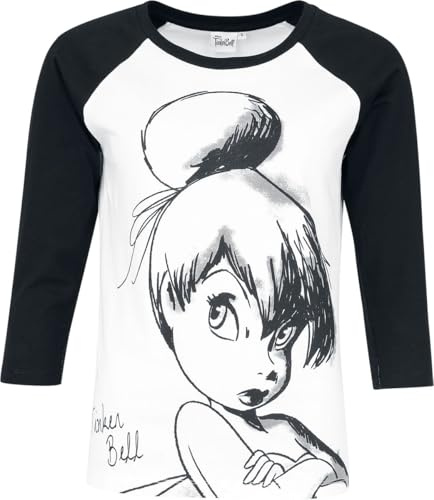 Peter Pan Tinker Bell - Sketch Frauen T-Shirt weiß/schwarz