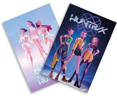 Pyramid International - Set di poster K-POP Demon Hunters (2 motivi) | Rumi, Mira, Zoey - Huntr/x & Floating | 61 × 91,5 cm | Vibes per gli appassionati del K-pop, anime room & Gallery-Wall
