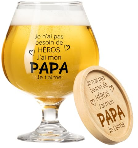 Blumuze Cadeau Papa,Verre À Bière Cadeau Anniversaire Papa Homme