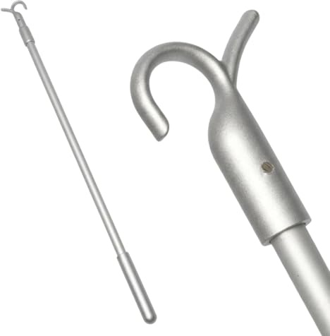 Loft Ladder Pole with Hook, Adjustable Pole for Loft Hatch Access and Window Blinds Control, Replacement Tool for Hard-to-Reach Windows and Curtain Rods, Durable Construction for Home and Office Use