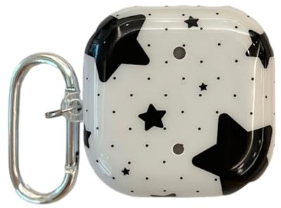 GULVQYF Custodia per auricolari per Samsung Galaxy Buds 4 / Buds 4 pro (2026), design carino con stelle colorate, custodia protettiva per cuffie IMD per donne (D)