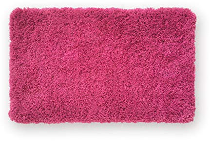 WohnDirect Premium Badematte Einzeln zum Set kombinierbar • Badvorleger Duschmatte • rutschfest & Waschbar • Badteppich, Badezimmerteppich Pink • 60 x 100 cm