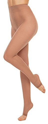 GLAMORY Women Toeless 20 Zehenfreie Feinstrumpfhose Strumpfhose, 20 DEN, Make Up, XL-(48-50)
