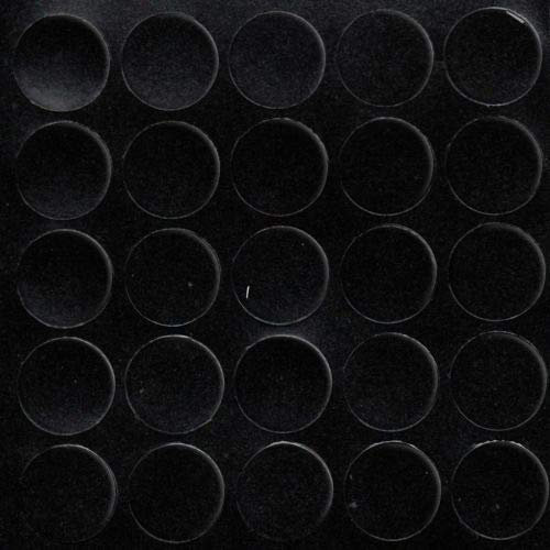 haggiy Cache-vis Autocollants pour Meubles - Cache-vis - Cache pour vis et Trous de perçage - Capuchons de Protection pour Meubles - Ø14 mm - 25 pièces - Enduit pour Meubles (Noir-Lisse)