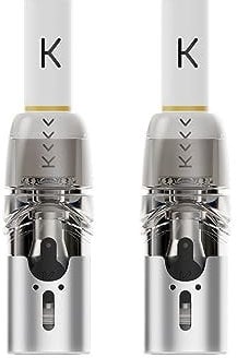 KIWI 2 Ricambio 2 Pod Low Liquid Reminder con Sistema Child Proof per Sigaretta Elettronica KIWI 2, no E-liquid (Clear)