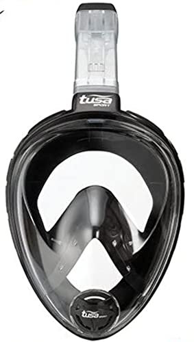 TUSA Vollgesichtsmaske Schnorcheln Black Series S