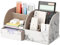 GORESE PU Leather Desk Tidy Organiser(Marble)