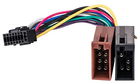 Yongjiangxia 16-Pin Wire Harness for Kenwood Car Stereo, Wood Material, Proprietary Cable, Aftermarket Stereo Installation