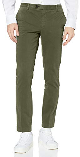 HACKETT LONDON Mens Core Kensington Pants, 695MOSS Green, 37W/30L