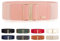 MIJIU Ceintures élastiques extensibles pour femmes Ceintures élastiques Ceintures larges Ceintures habillées Ceintures fines pour boucle métallique brillante Plusieurs couleurs Ceinture rose/L