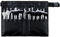 goldwheat Trousse professionnelle pour pinceaux de maquillage avec sangle de ceinture d'artiste pour femme, portable et pliable, noir