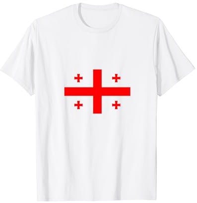 Georgien Flagge Georgia Flag Georgische Flaggen Herren Damen T-Shirt