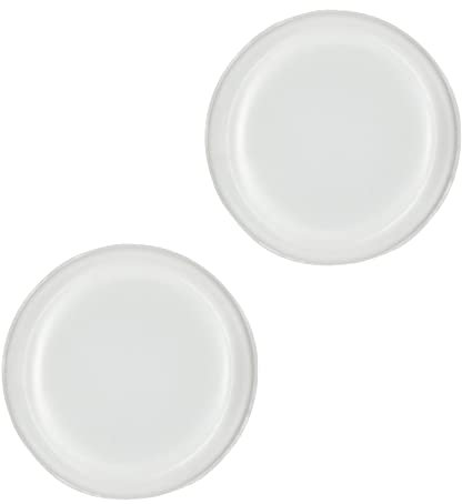 SRV Hub® 2x Éponge de maquillage ronde en silicone transparent Applicateur et blender lavables, outil de beauté cosmétique Blender Beauty Blender Applicateur de maquillage visage