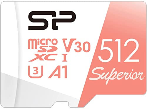512 Go Silicon Power Carte mémoire microSDXC UHS-I 4K Ultra HD supérieure