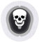 Aufkleber Sticker für Dexcom G7 Sensor 2x Totenkopf myDili Diabetes-Zubehör Farbe schwarz