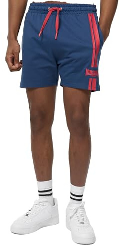 Lonsdale Men's Ardcharnich Shorts, Navy/Red, 3XL