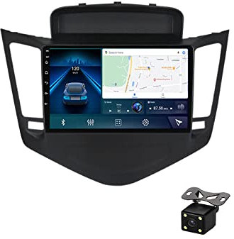 Plusfish 9 Zoll Touchscreen 2 DIN-Autoradio Auto Stereo Audio Radio Head Unit Für Chevrolet Cruze J300 2008-2014 Unterstützt Carplay/Auto/DSP/Rückfahrkamera/Lenkradsteuerung/FM Radio,M500s 4g+64g